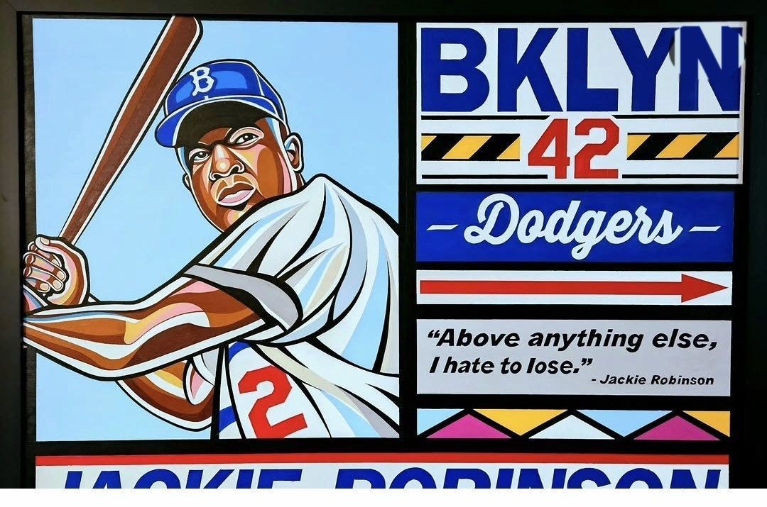 Jackie Robinson: BKLYN 42 · Dodgers